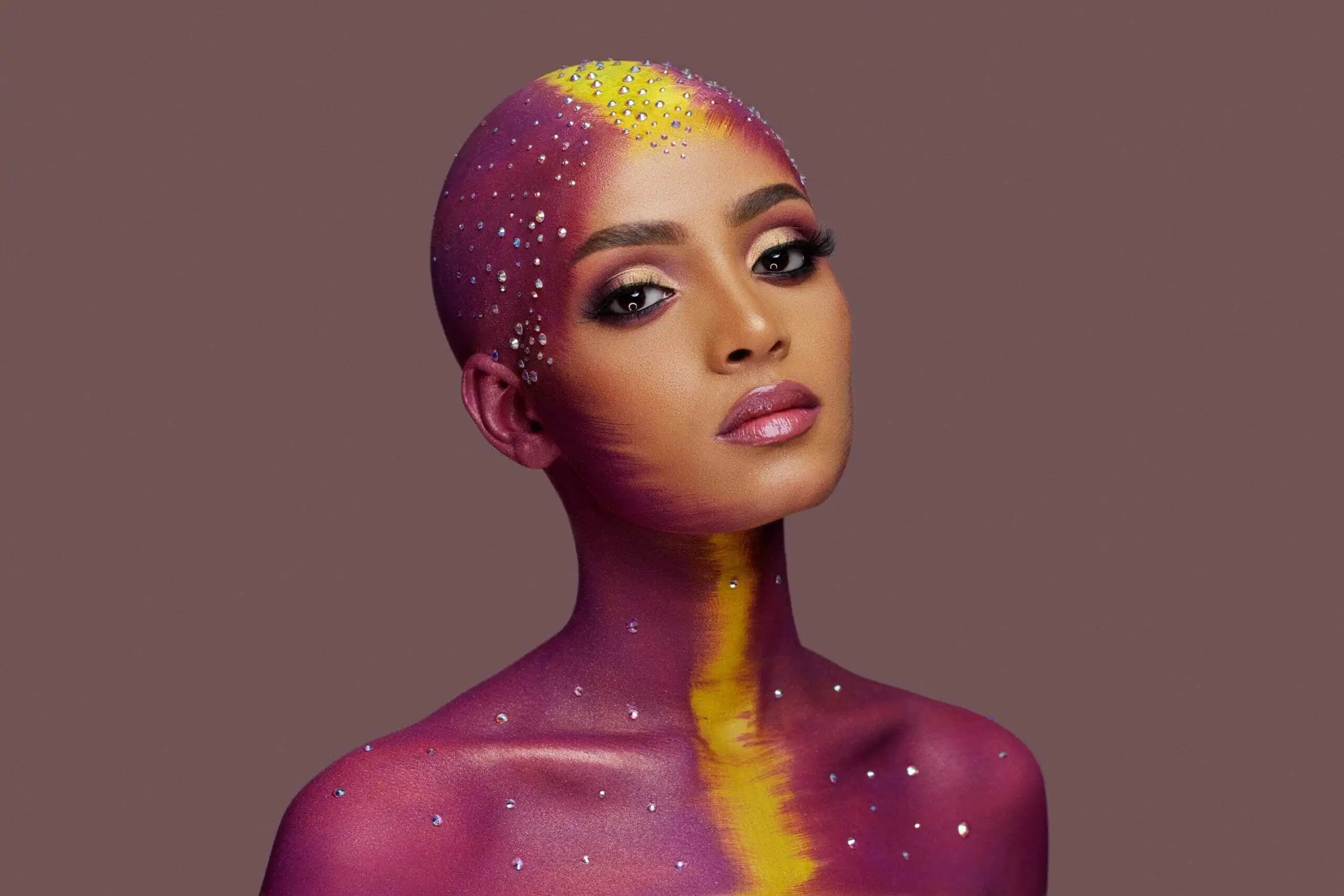 Bridal makeup application